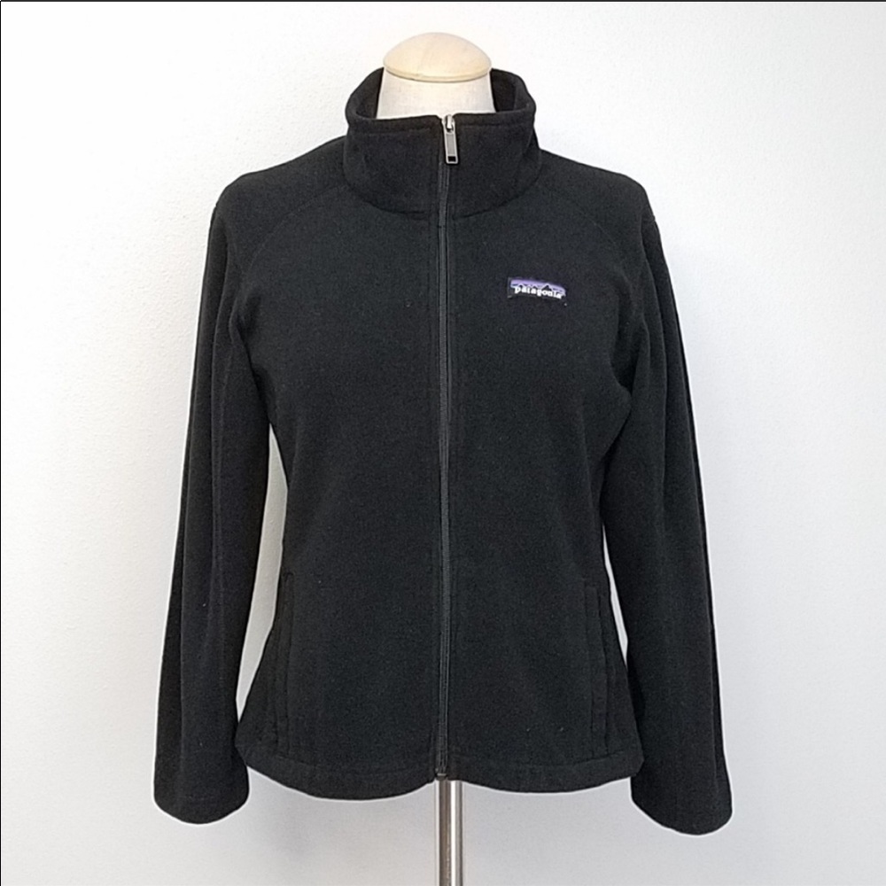 Patagonia fleece zip up black